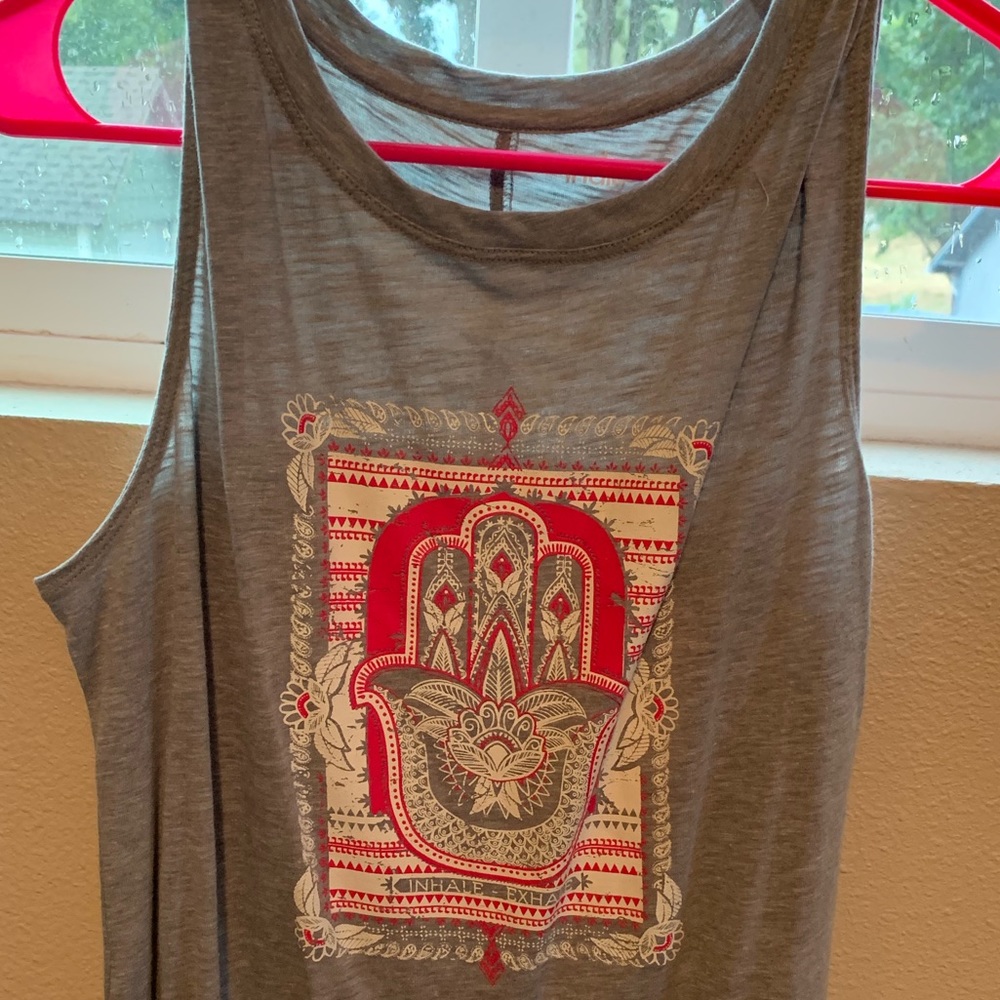 Inhale/ exhale tunic tank